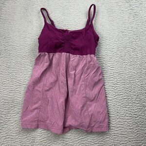 Athleta Women’s Bestie Tank Top Shelf Bra 221887 Size XS Magenta Stretch Casual